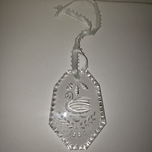 Vintage Waterford Crystal Christmas Ornament, 1990